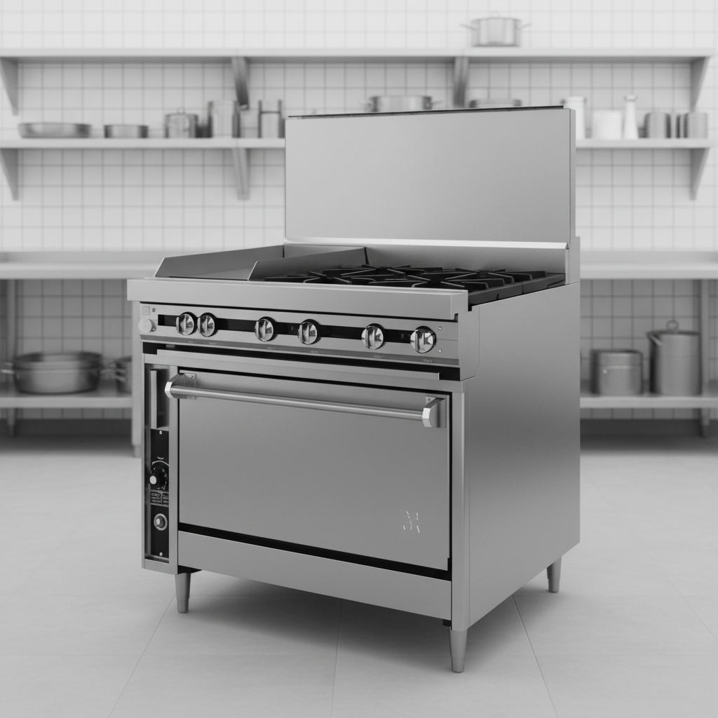 Built for the rigors of any professional kitchen, this gas range features an exceptionally durable all stainless steel exterior.