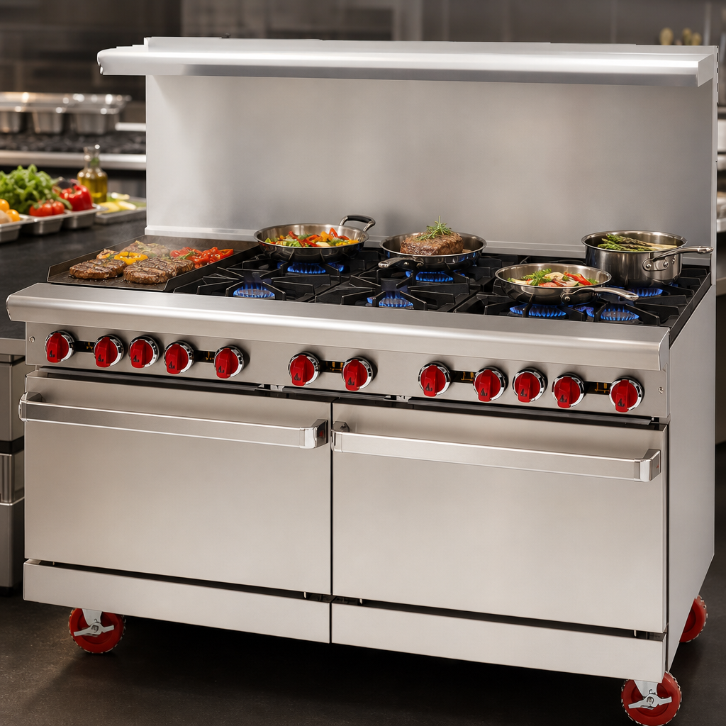 Eight Open Burners