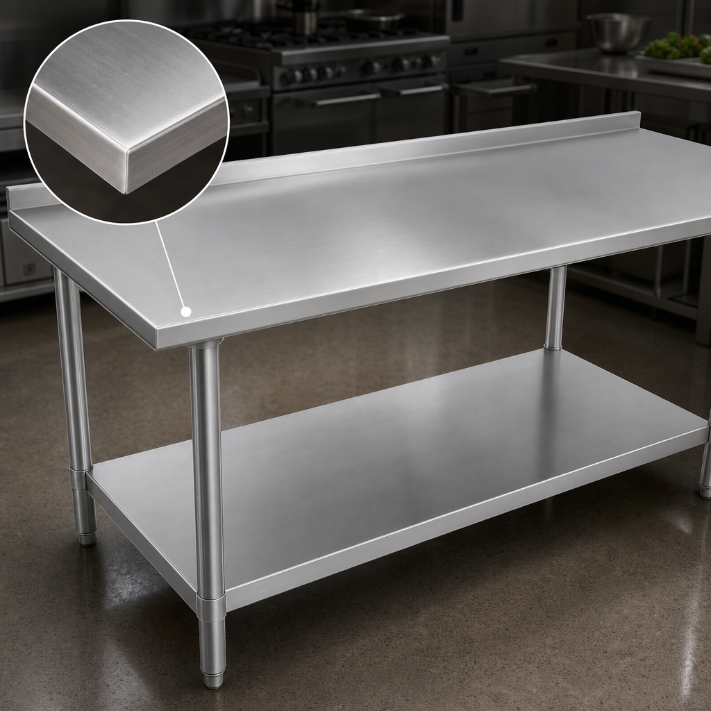 16-Gauge Stainless Steel Top