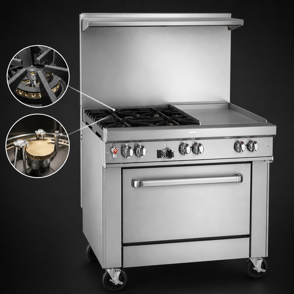 Two Open Burners