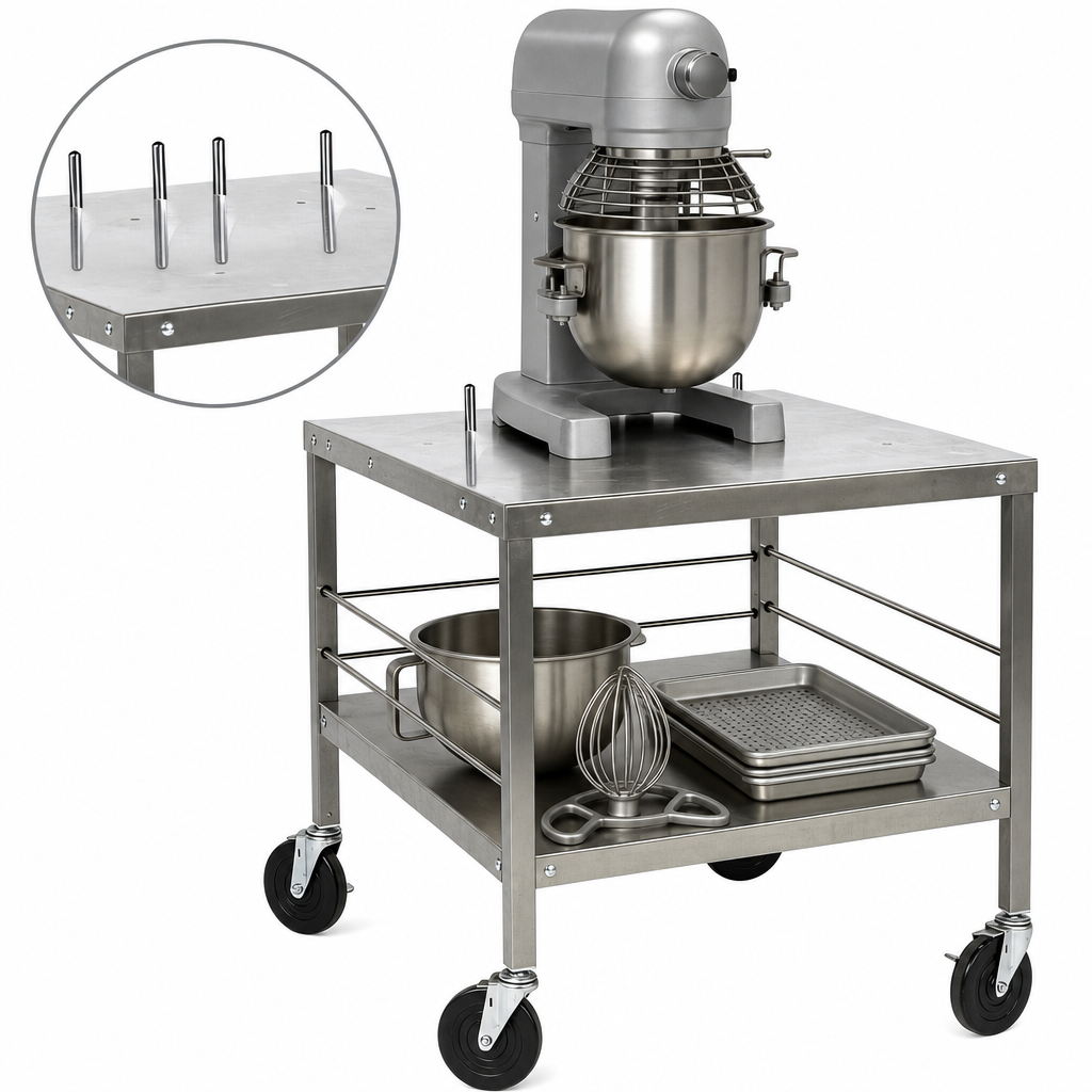 Drilled Mixer Mounting Top Shelf
