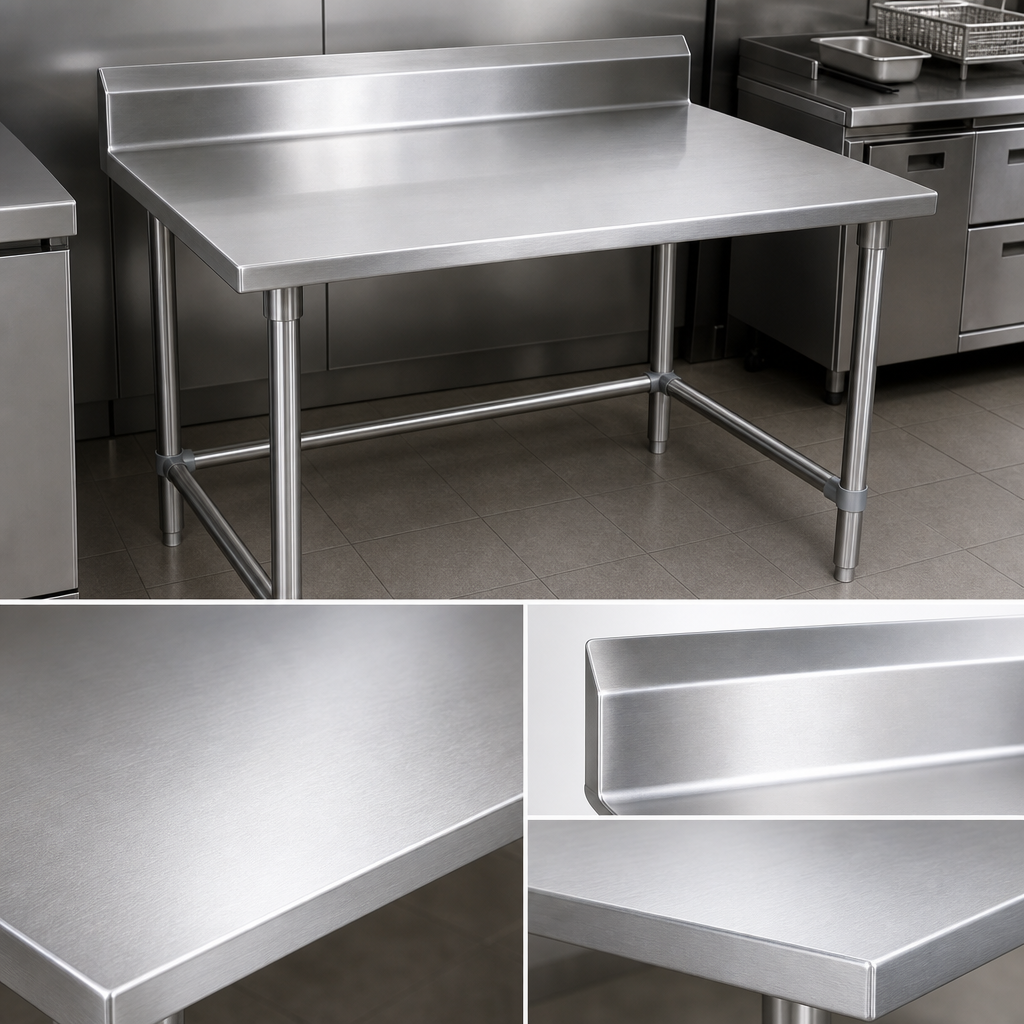 16-Gauge 300-Series Stainless Steel Top