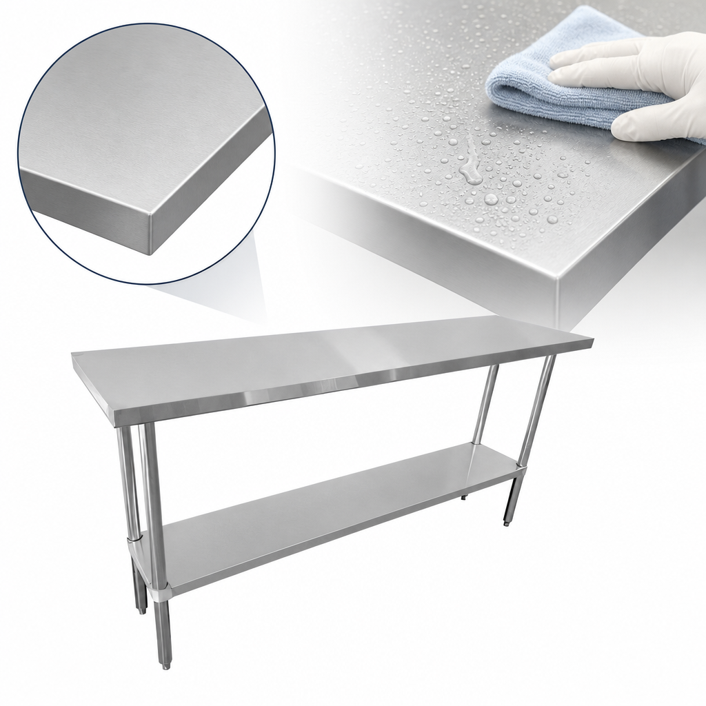 18-Gauge Stainless Steel Top