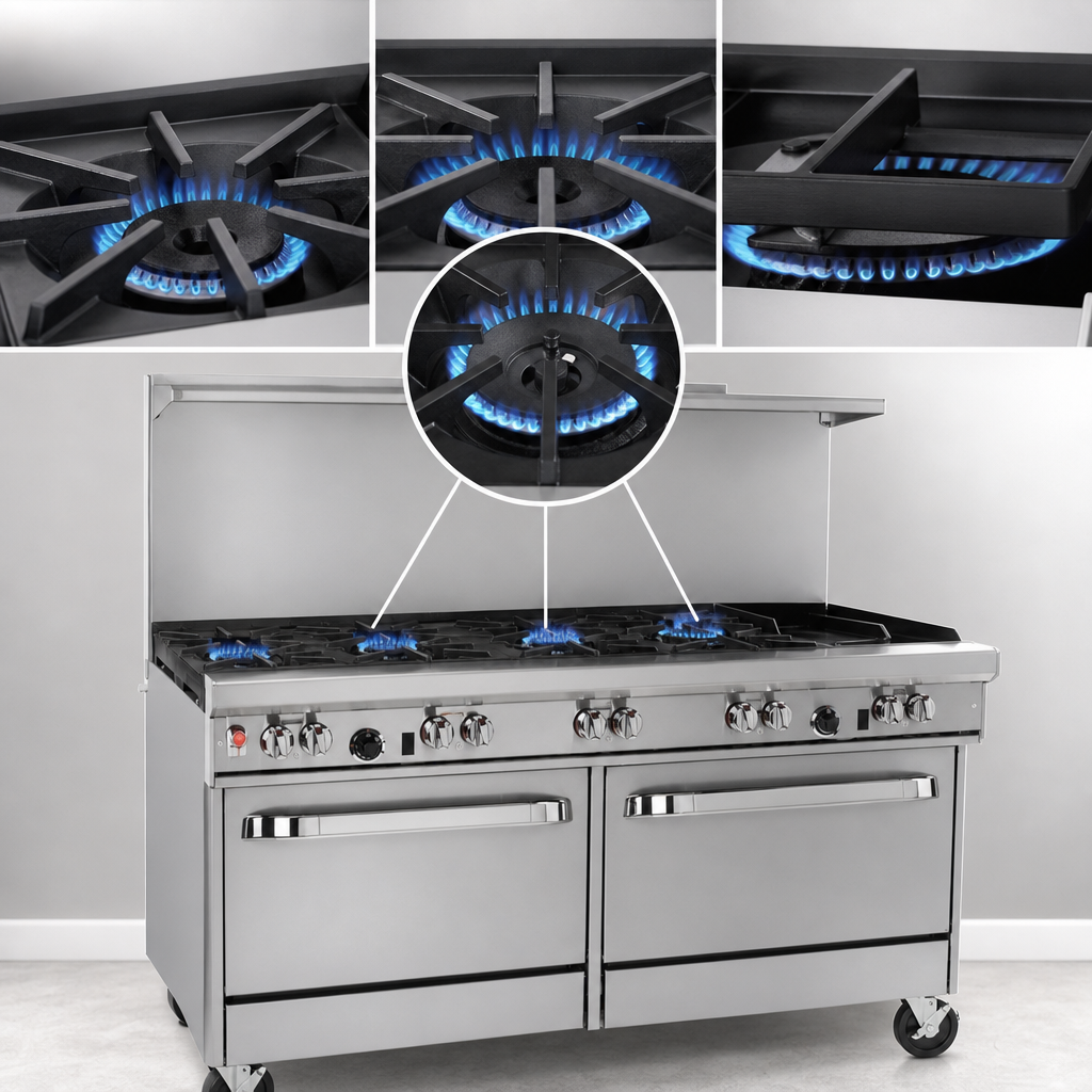 Five Open Burners