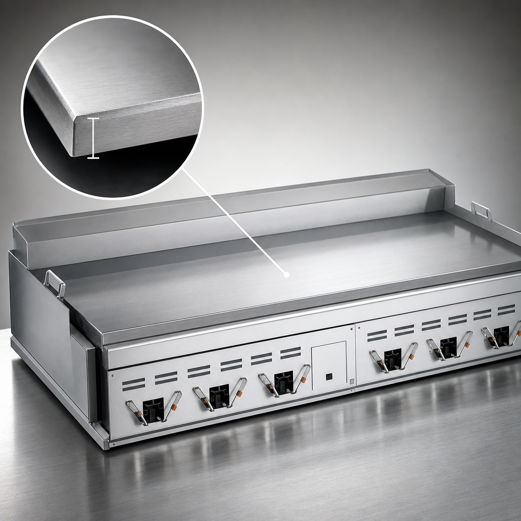 1-Inch Polished Steel Plate