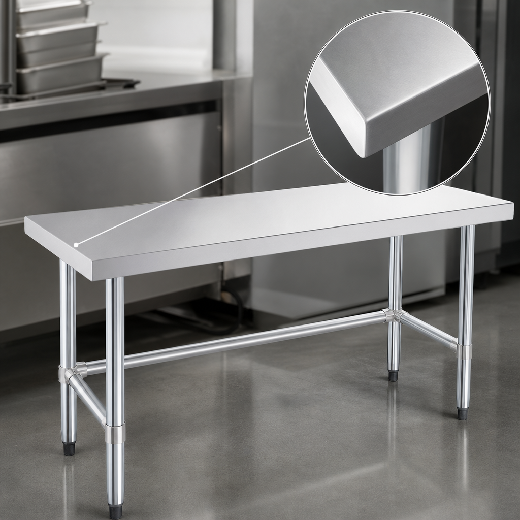 18-Gauge 304 Stainless Steel Top