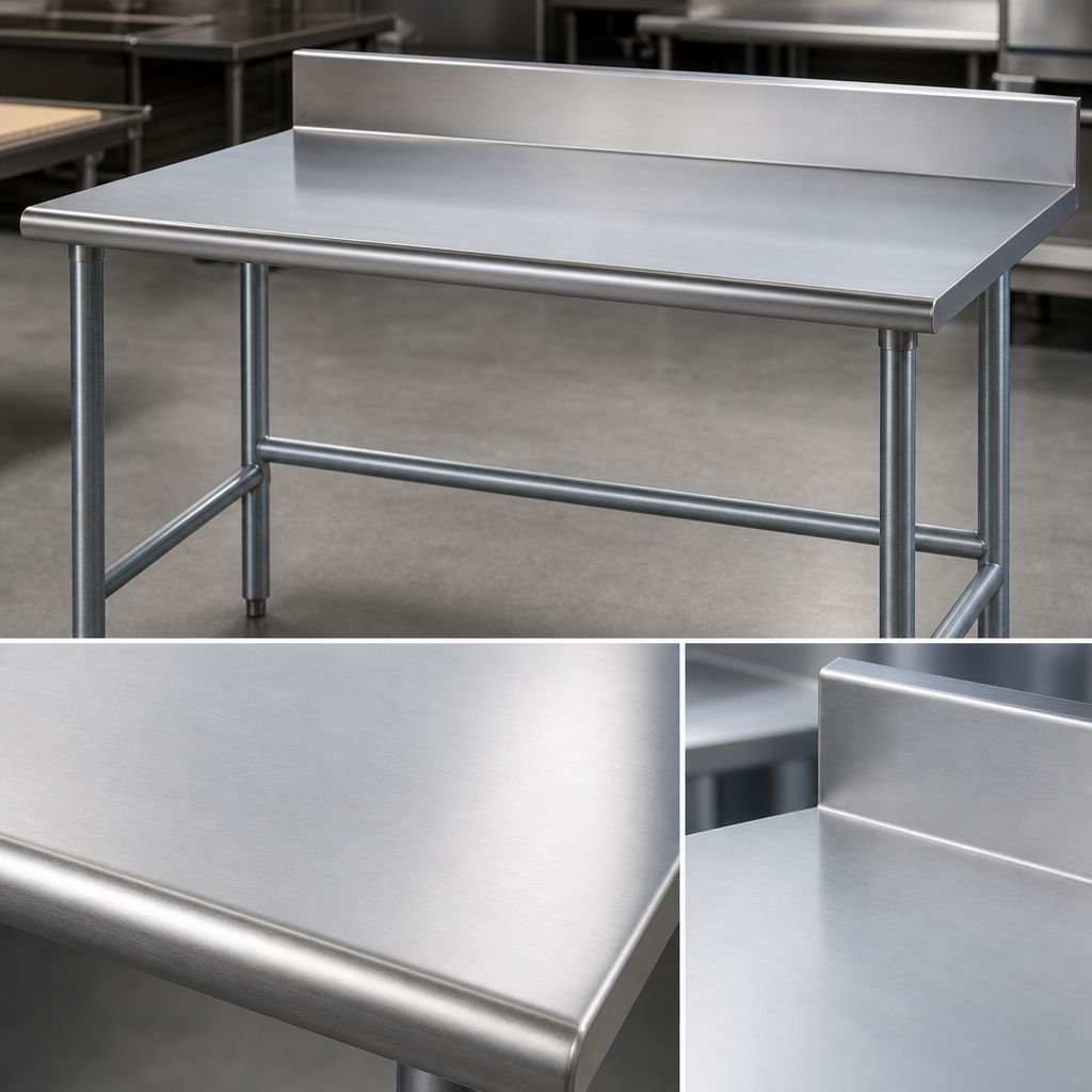 14-Gauge 304 Stainless Steel Top