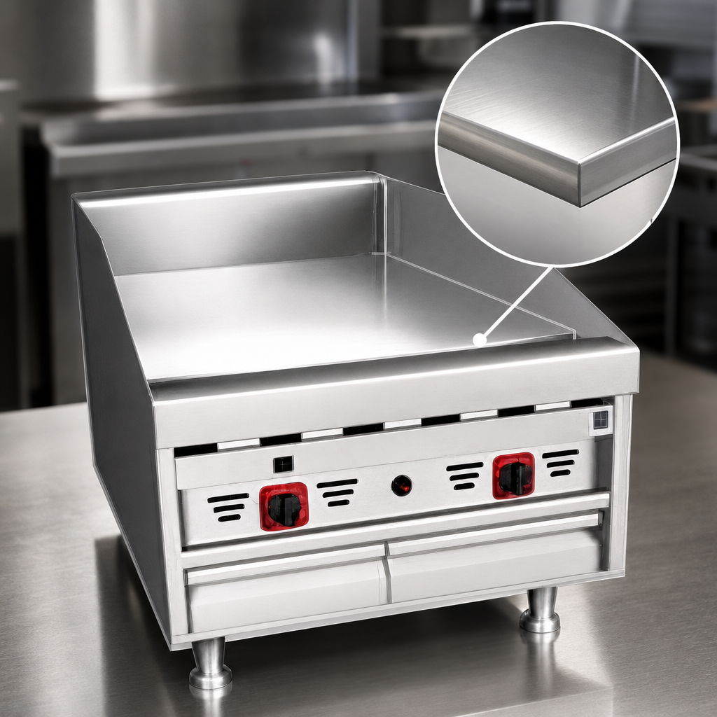 1-Inch Polished Griddle Plate