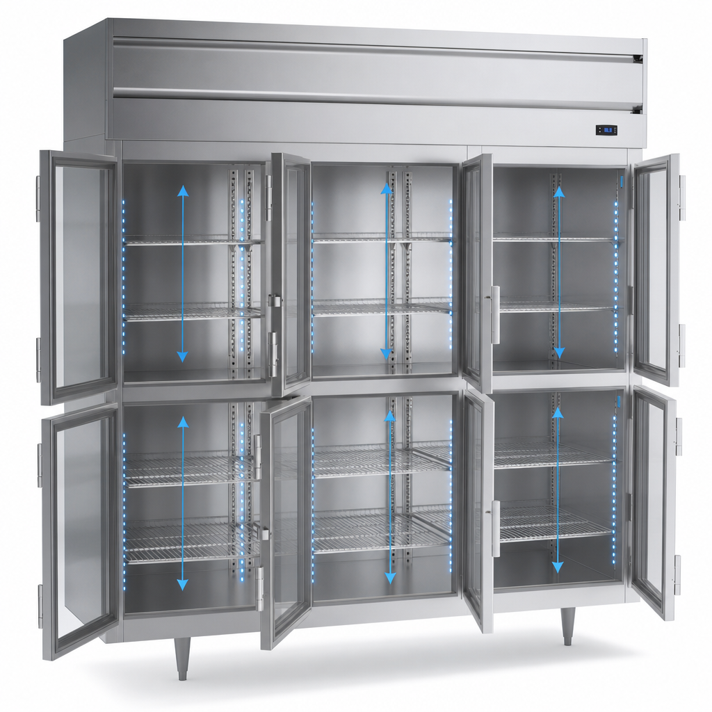 Nine Adjustable Shelves