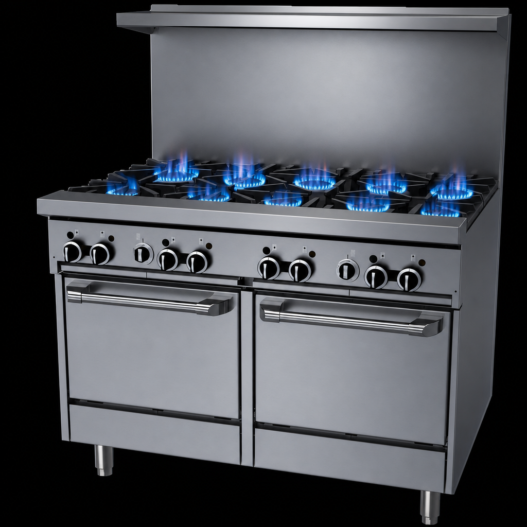 Eight Open Burners