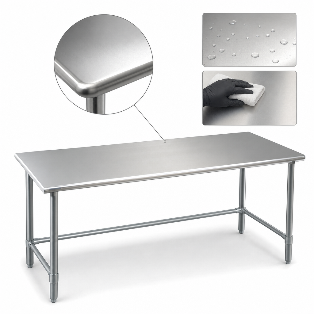 16 Gauge 304 Stainless Steel Top