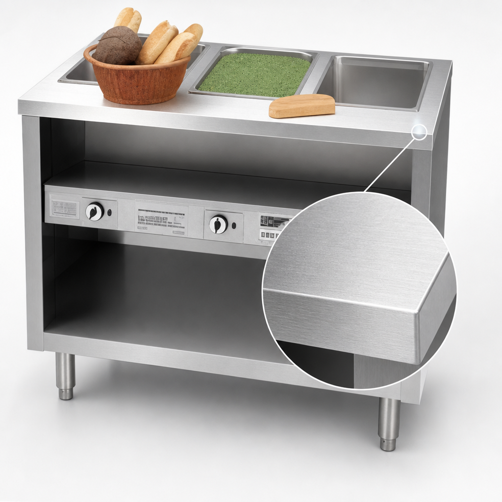 20-Gauge Stainless Steel Top