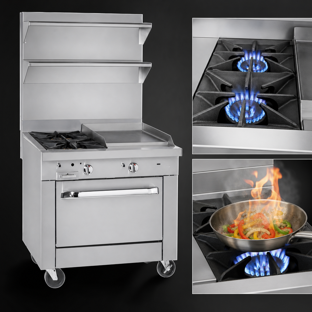 Dual Open Burners