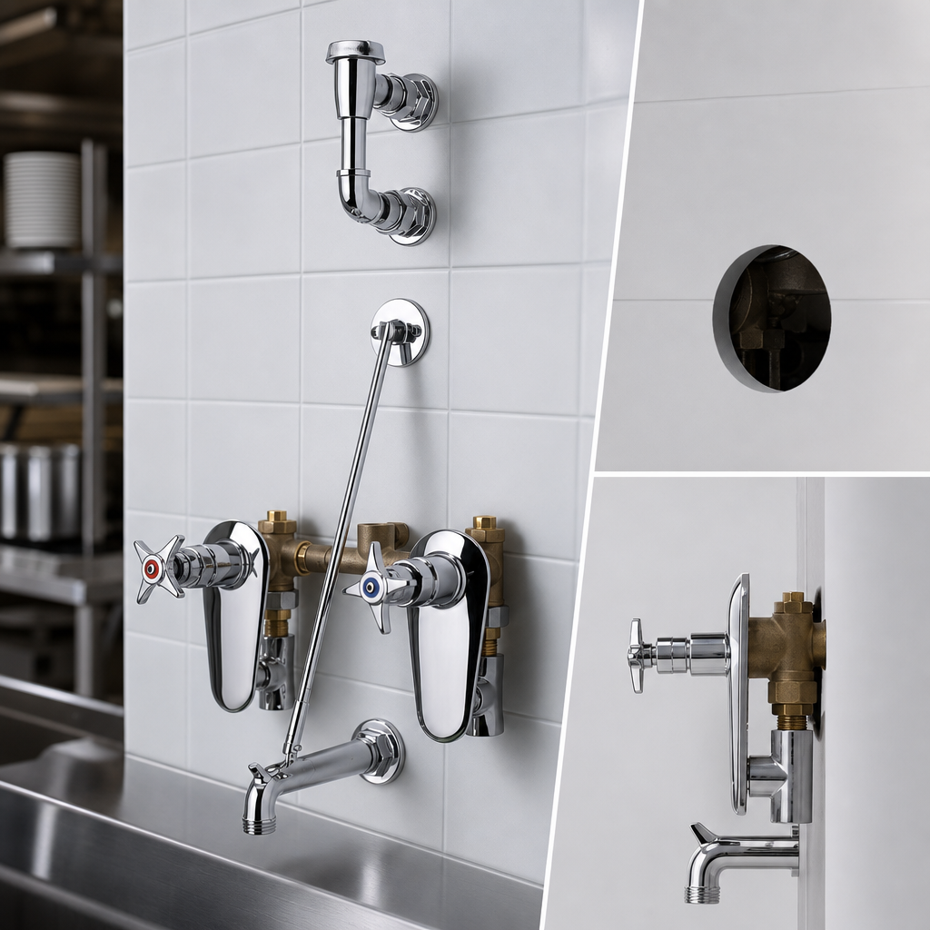 Concealed 8-Inch Wall Mount