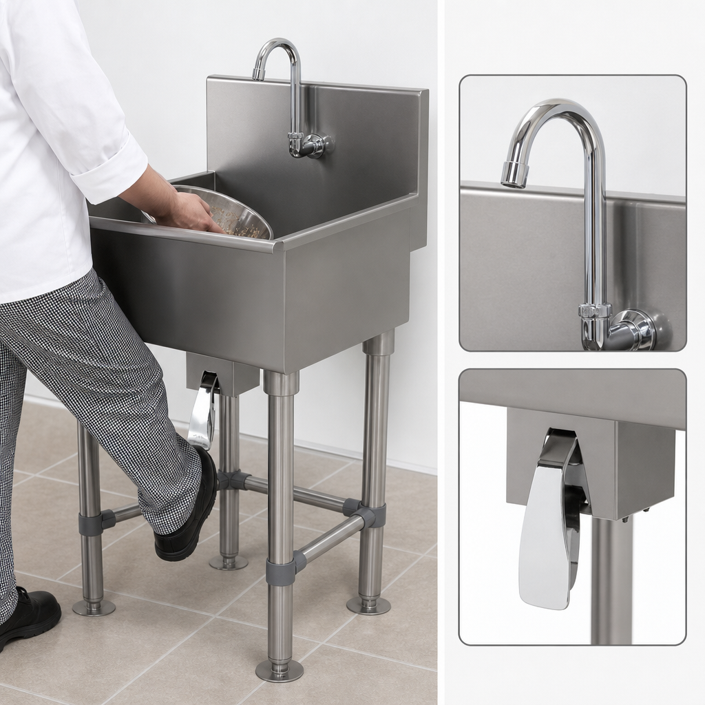 Knee-Operated Faucet Control