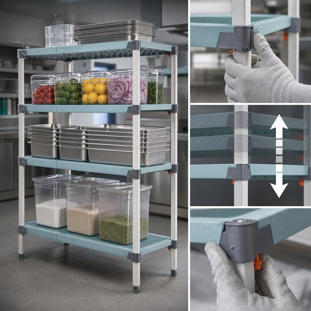 Quick-Adjust Shelves