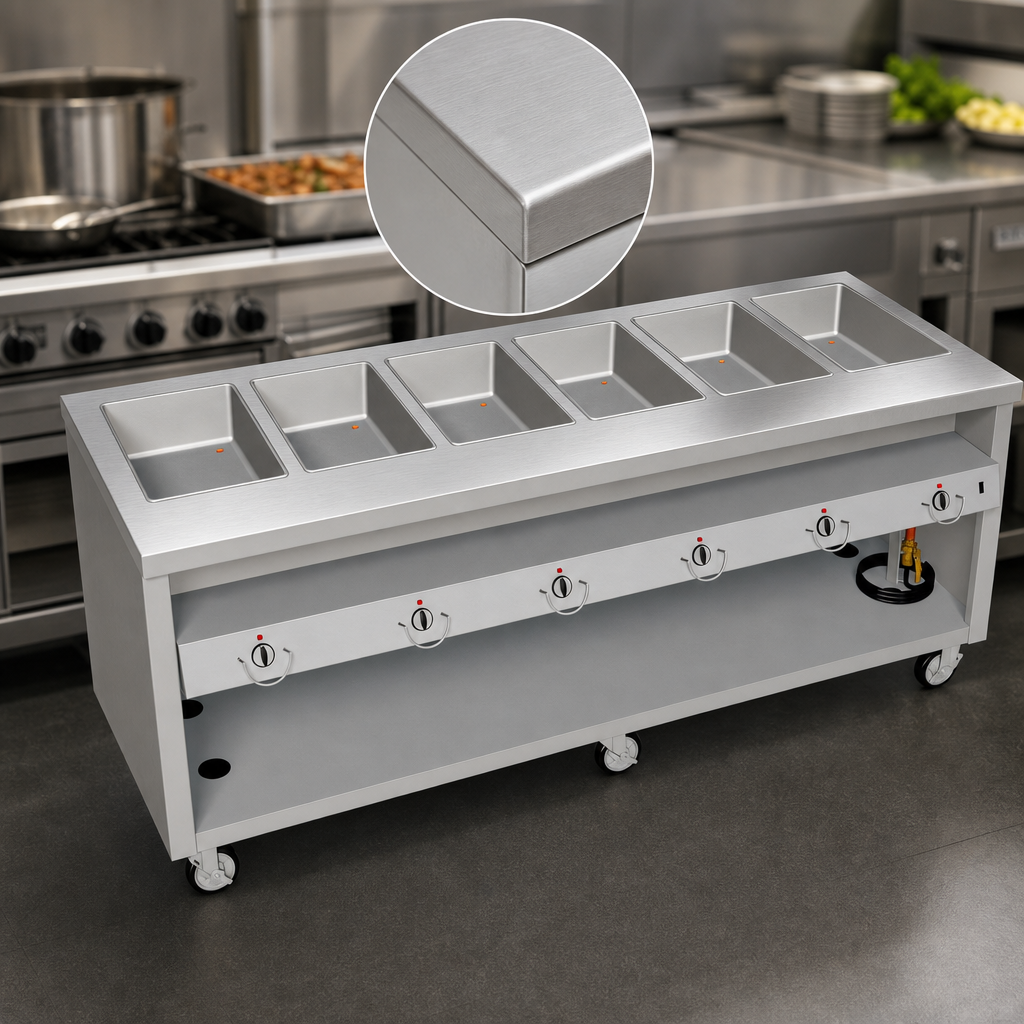 16 Gauge Stainless Steel Top