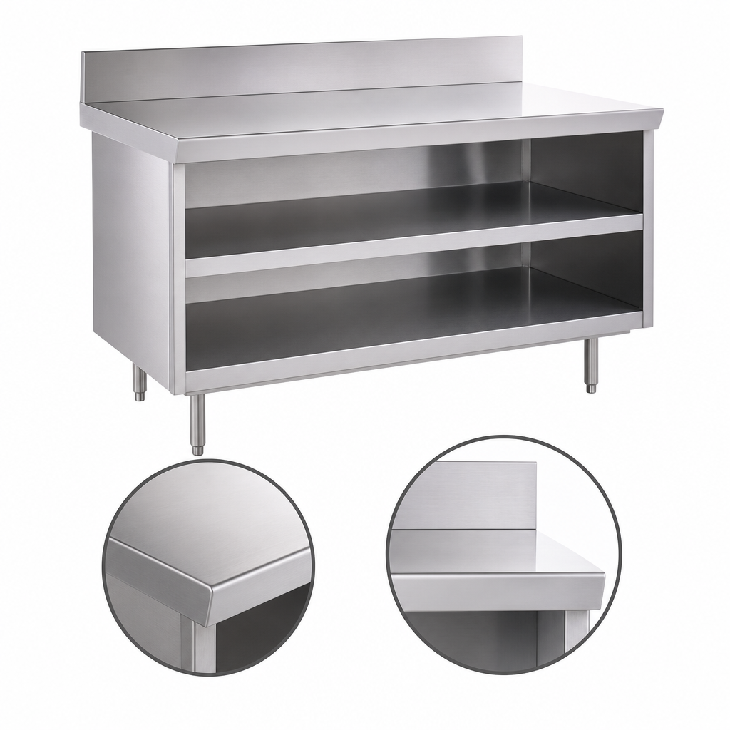 One-Piece 16-Gauge Stainless Steel Top