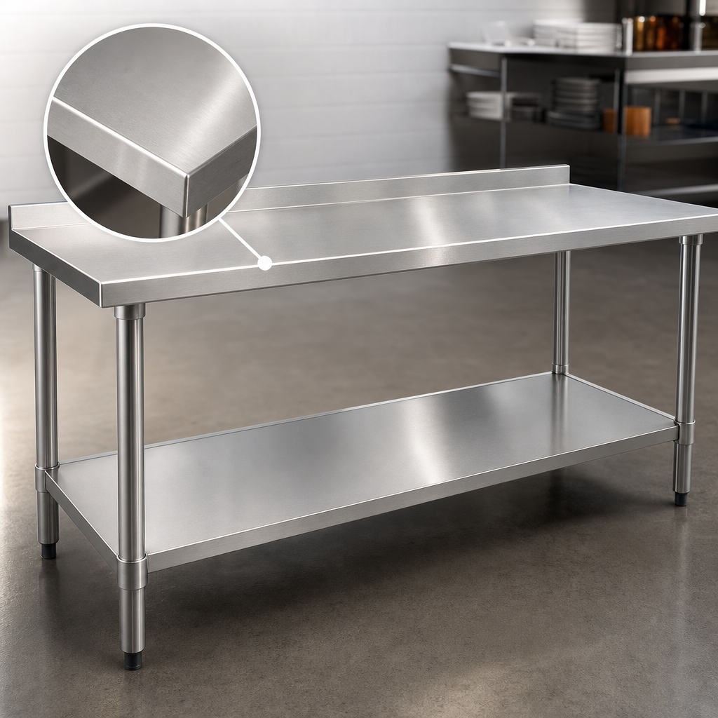 Heavy-Gauge 430 Stainless Steel Top