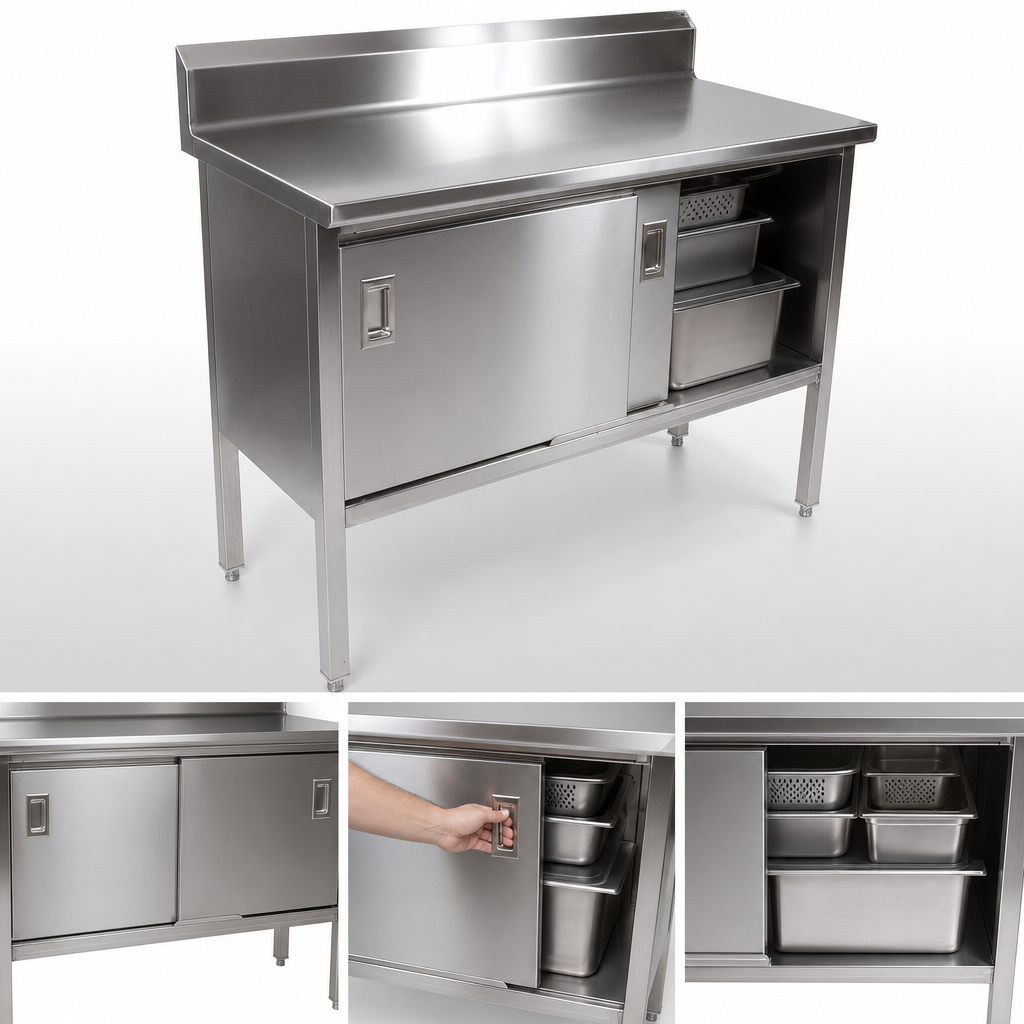 Cabinet Base With Sliding Doors