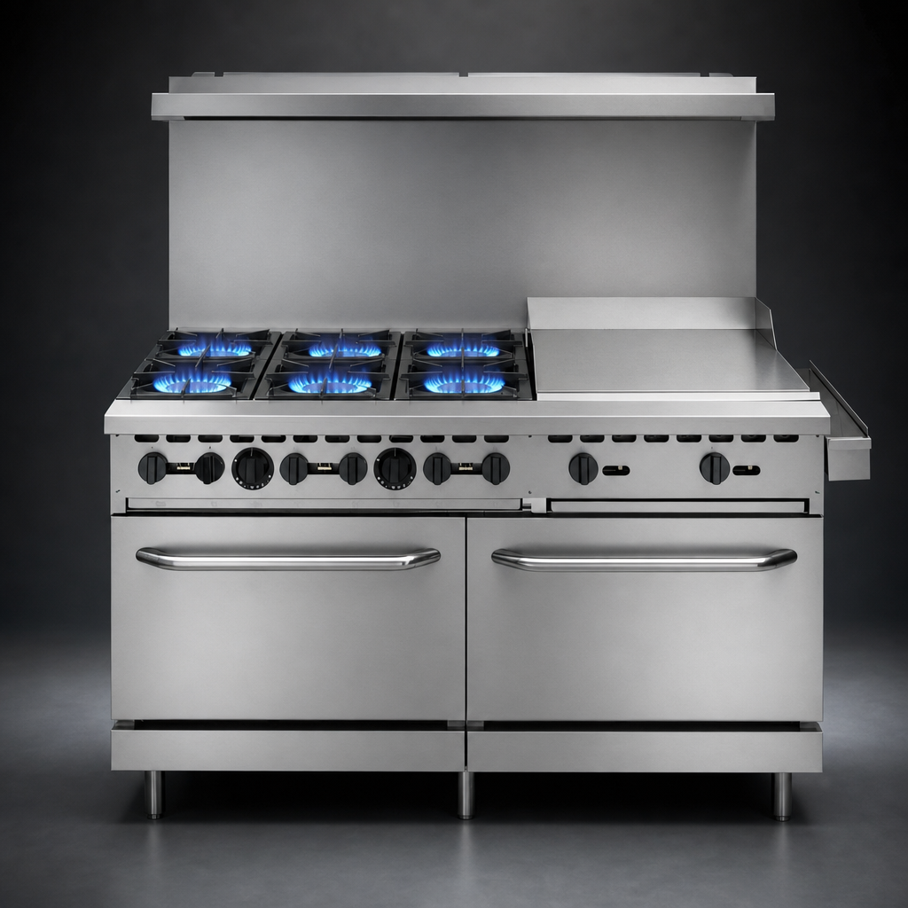 Six Open Burners