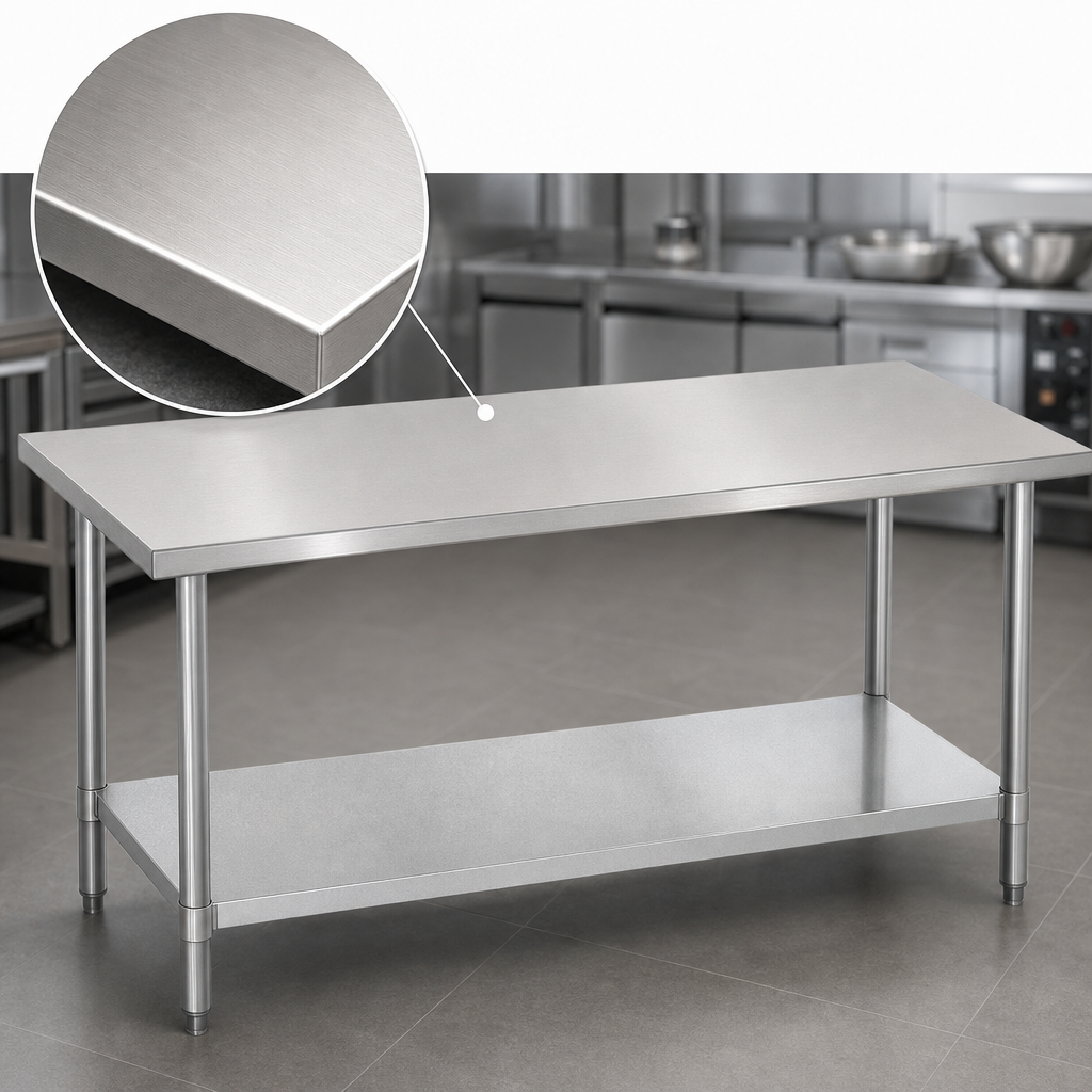 16-Gauge 400-Series Stainless Steel Top
