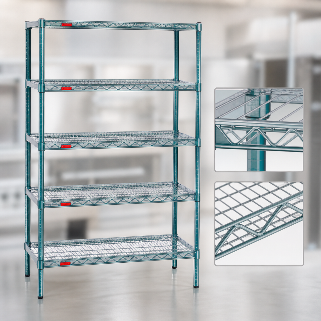 Patented QuadTruss® Wire Shelves