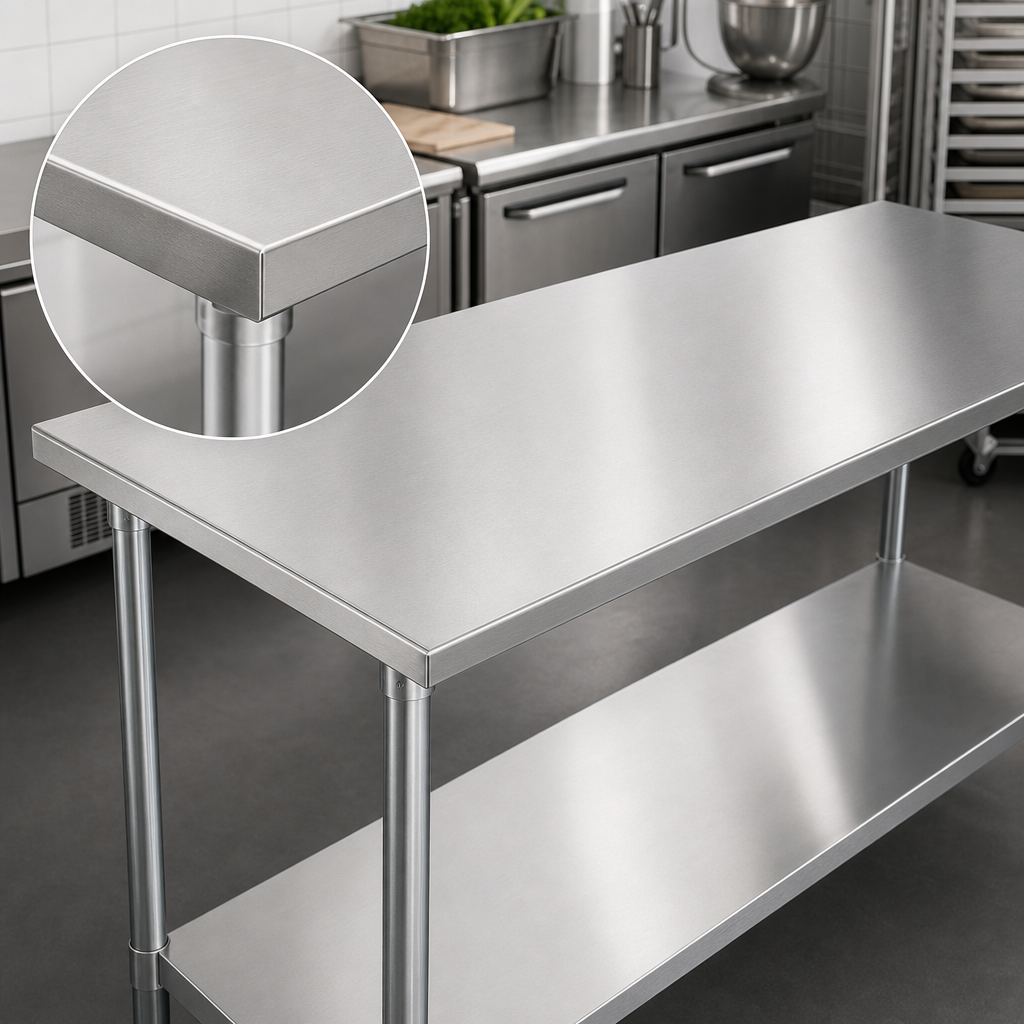 16-Gauge 430 Stainless Steel Top
