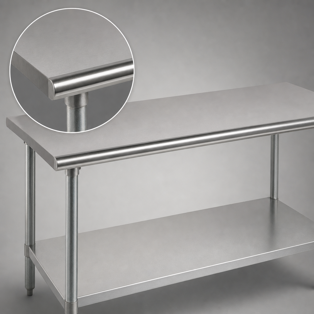 Rolled Rim Edge Top