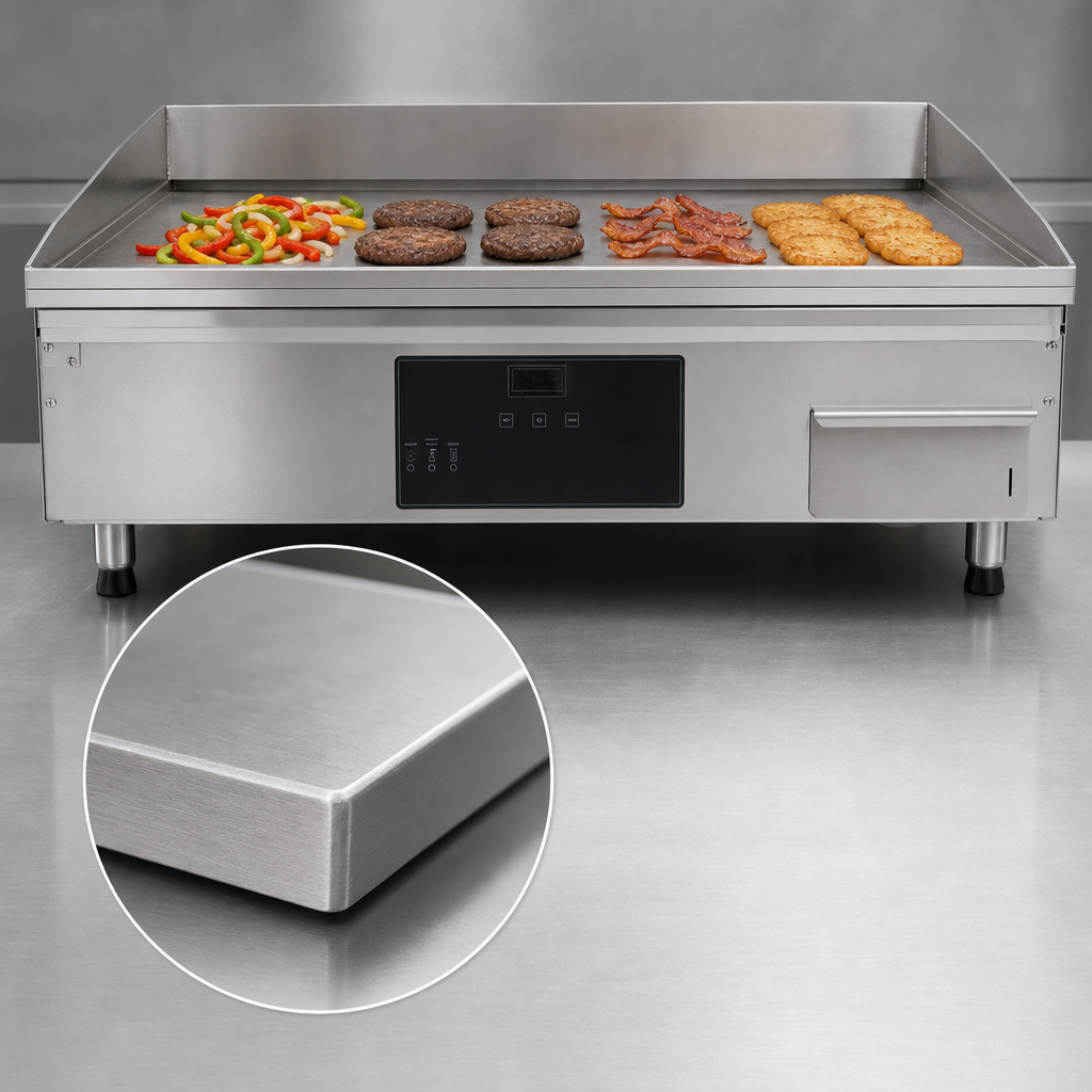 7-Gauge Stainless Steel Cooking Surface