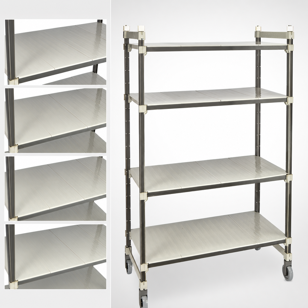 4 Solid Shelf Plates