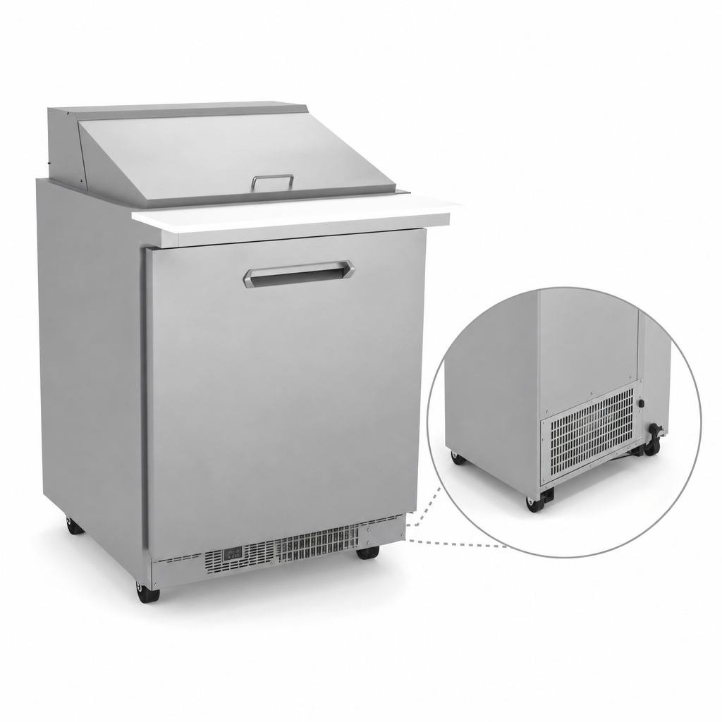 Self-Contained Rear Bottom Refrigeration