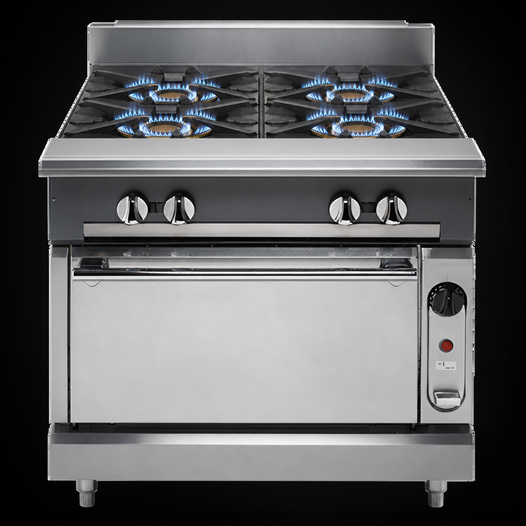 Six Open Burners