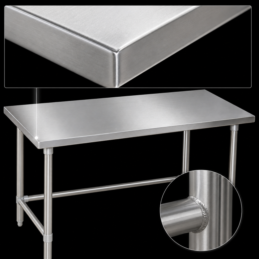 14-Gauge Type 300 Stainless Steel Top