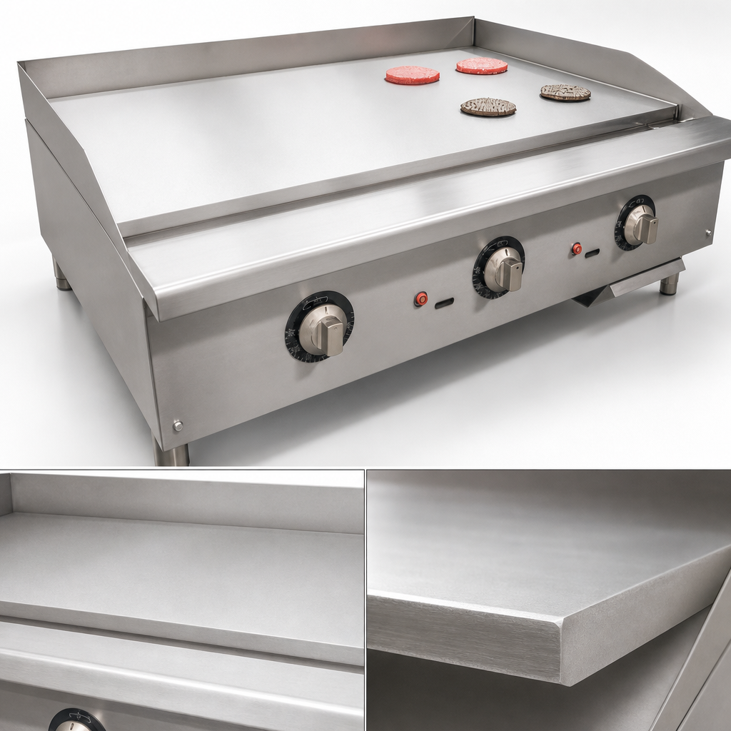 Heavy-Duty Steel Griddle Plate