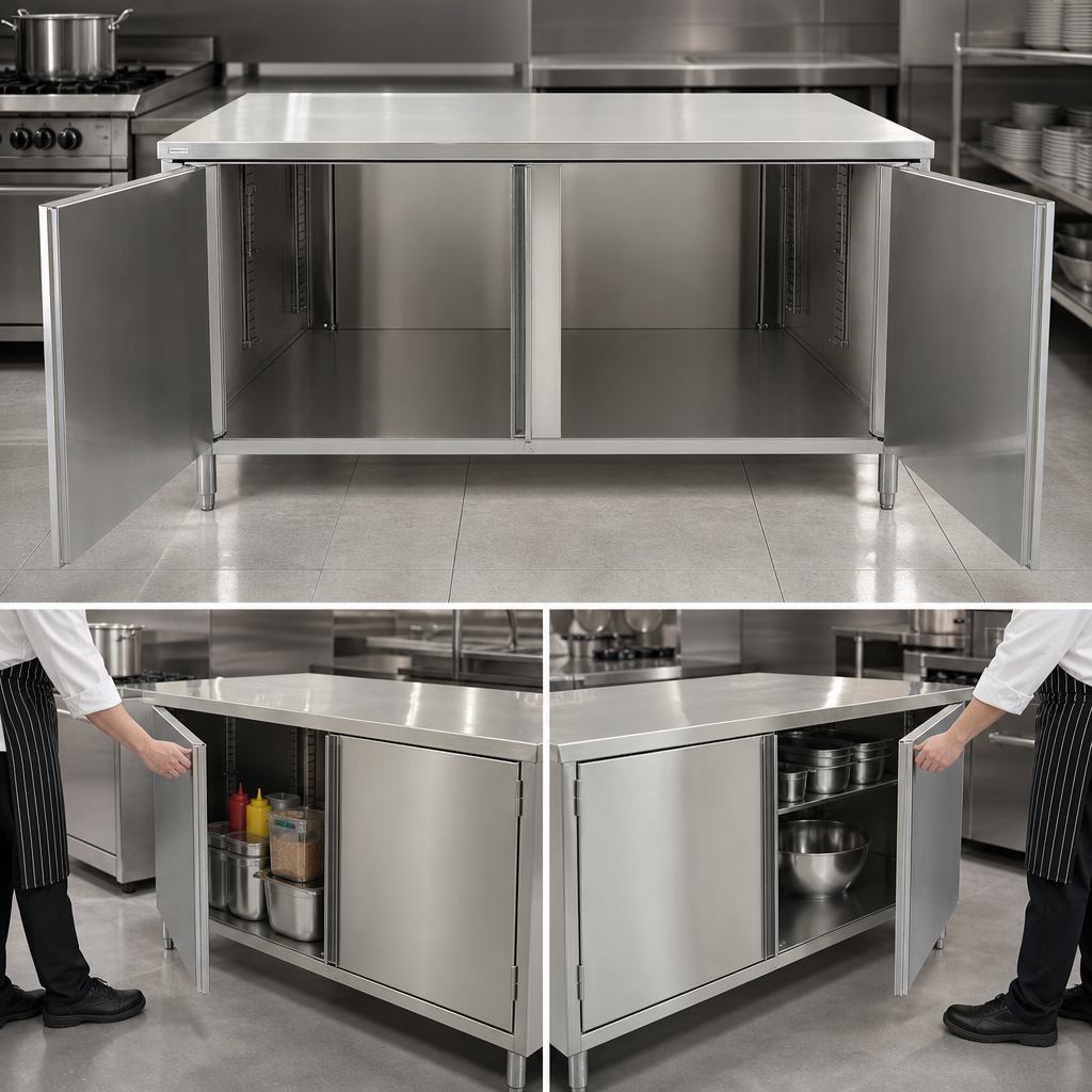 Dual-Access Hinged Doors