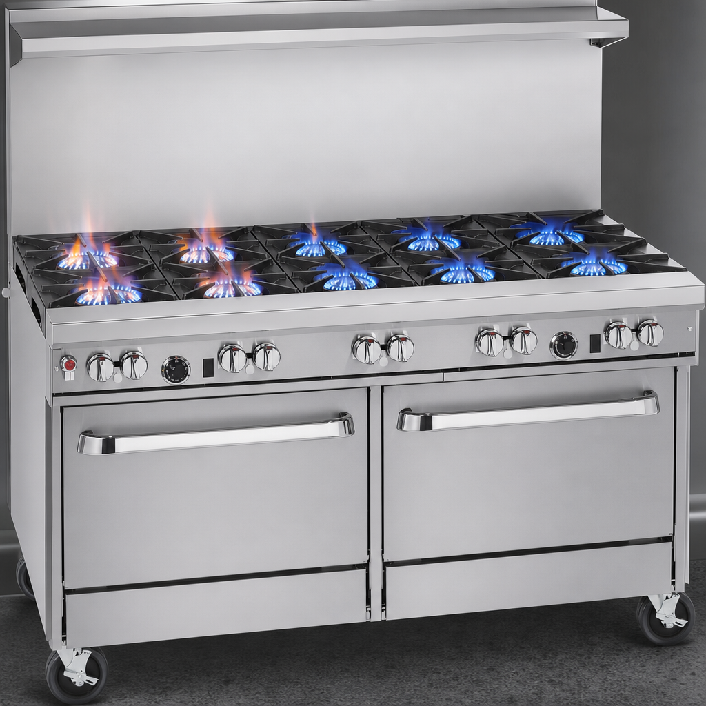 Eight Open Burners
