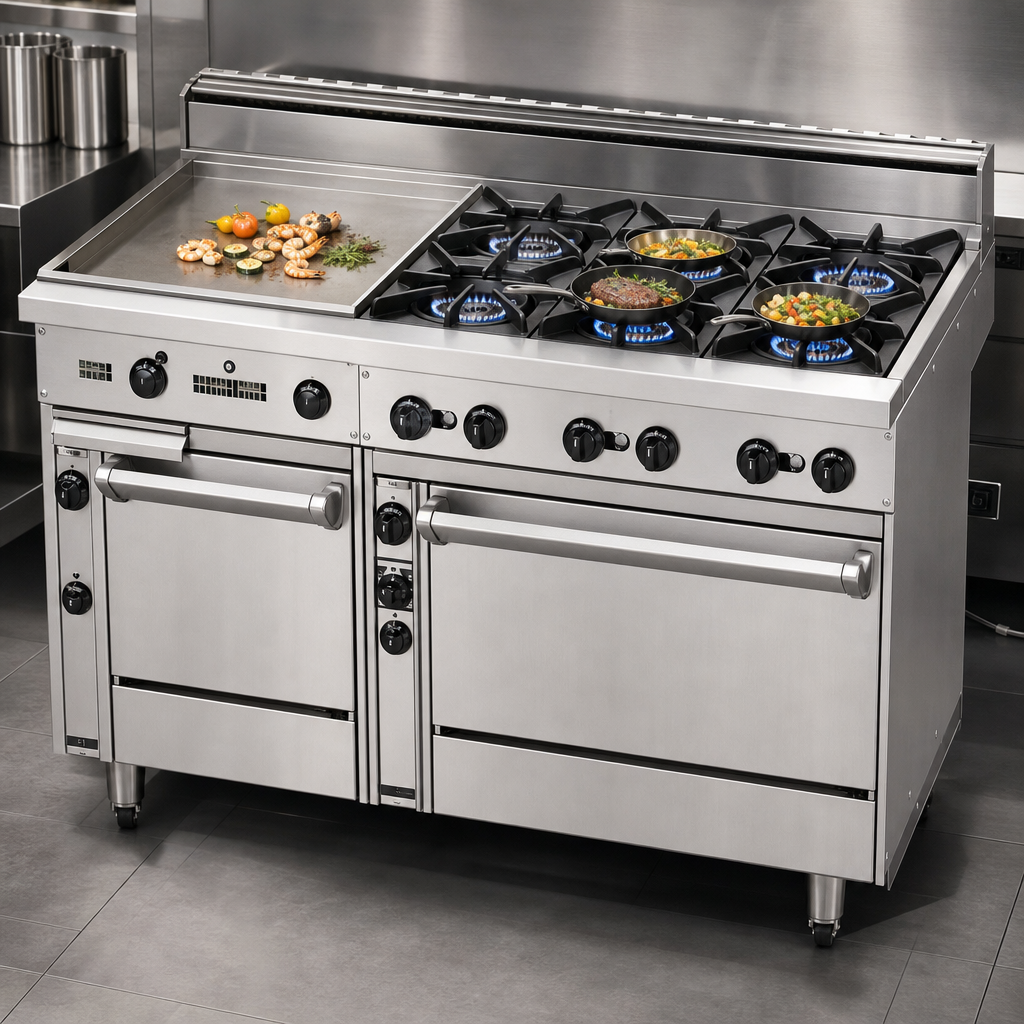 Six 30,000 BTU Open Burners