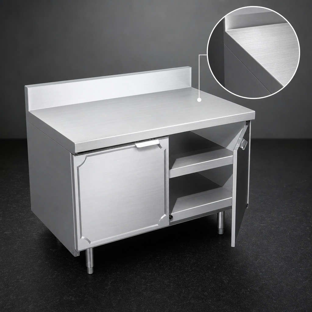 16-Gauge Stainless Steel Top