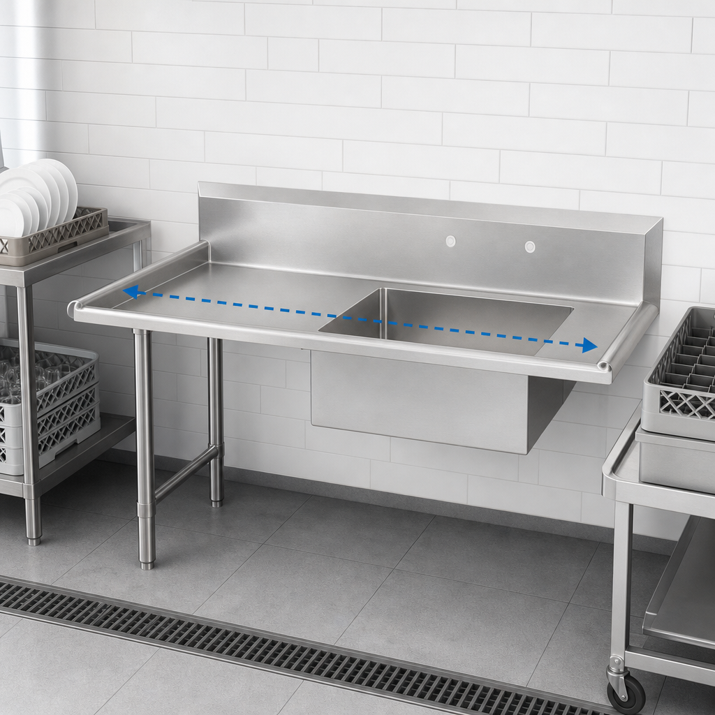 Straight Soiled Dishtable Design