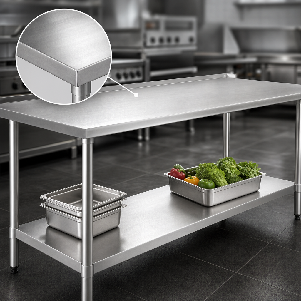 14-Gauge Stainless Steel Top