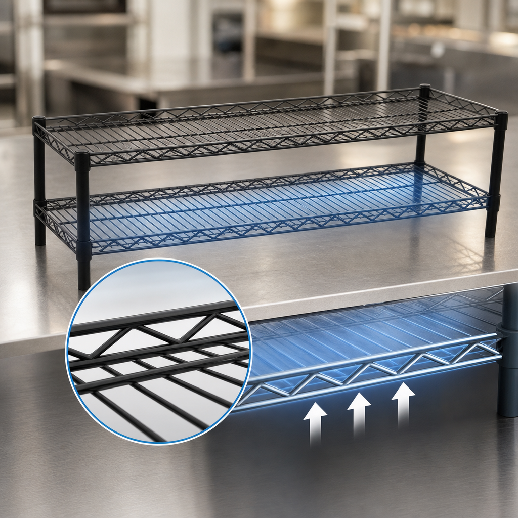 Patented QuadTruss Bottom Shelf