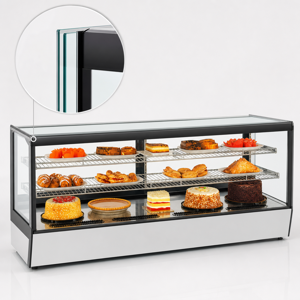 Double-Paned Tempered Straight Glass