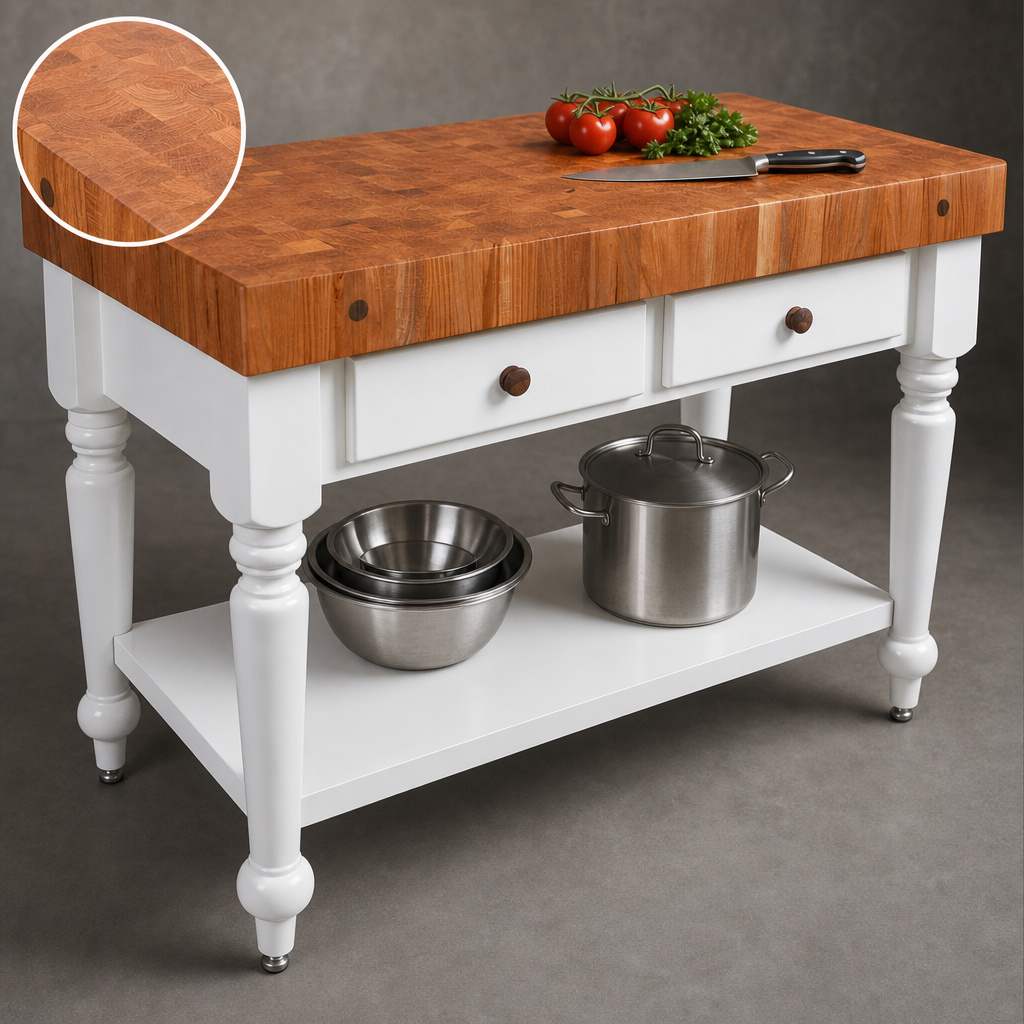 End-Grain Cherry Top