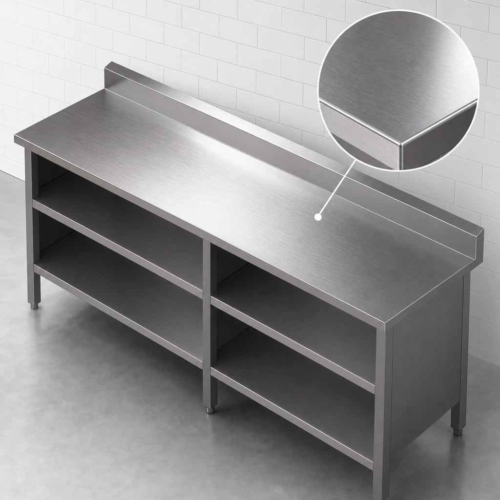 16-Gauge Stainless Steel Top
