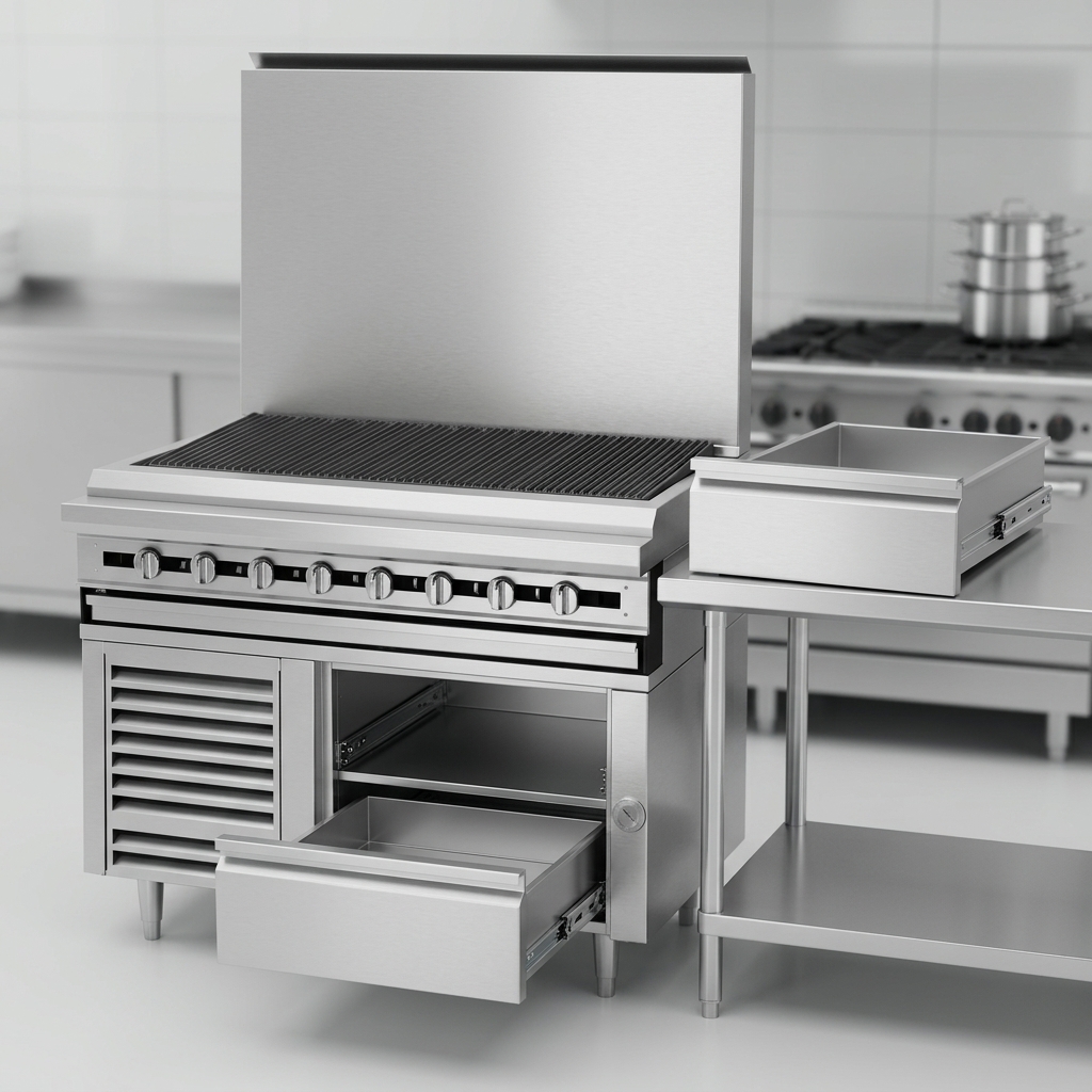 The easily removable drawers of this refrigerated equipment stand ensure effortless cleaning and efficient product management.