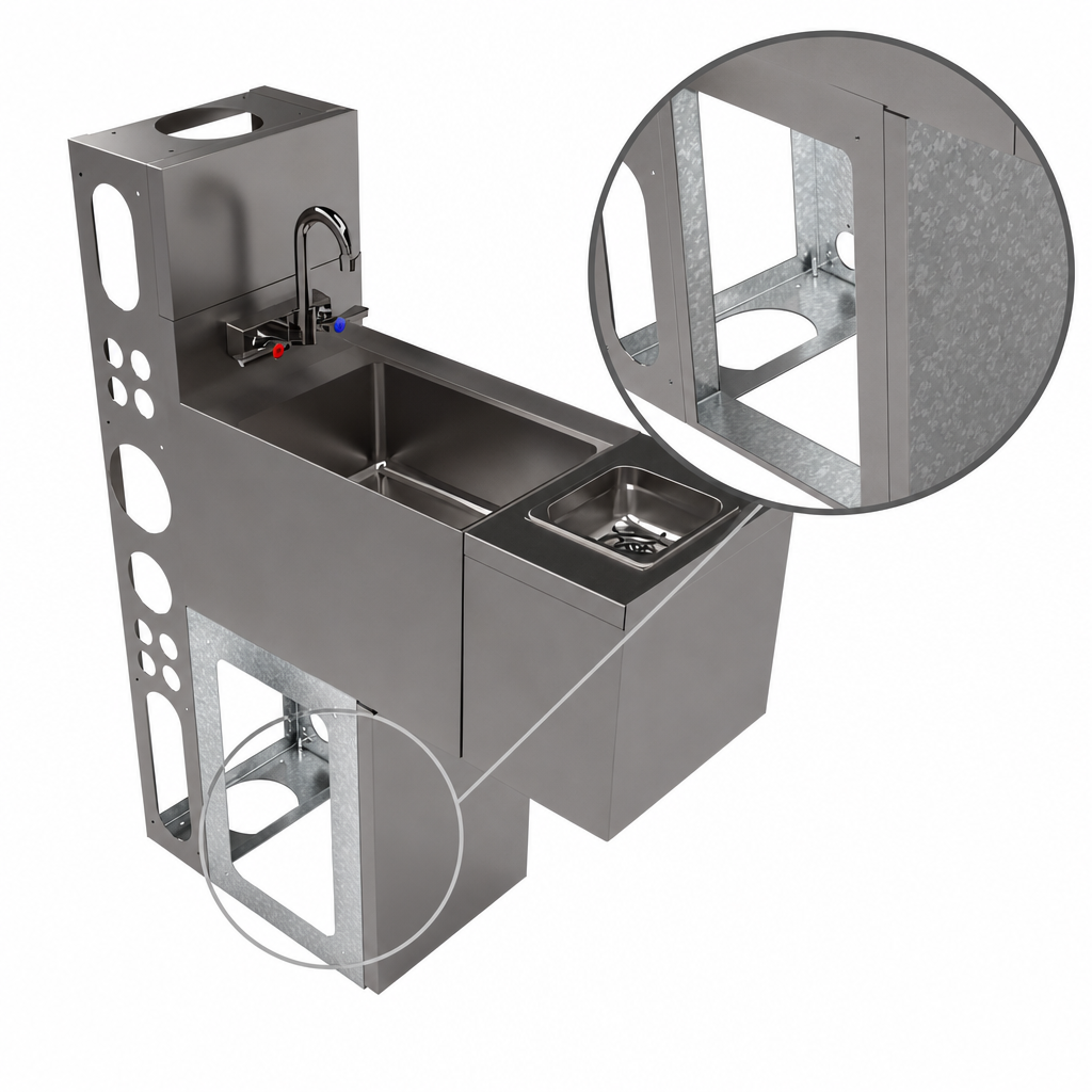 Galvanized Die Wall and Base