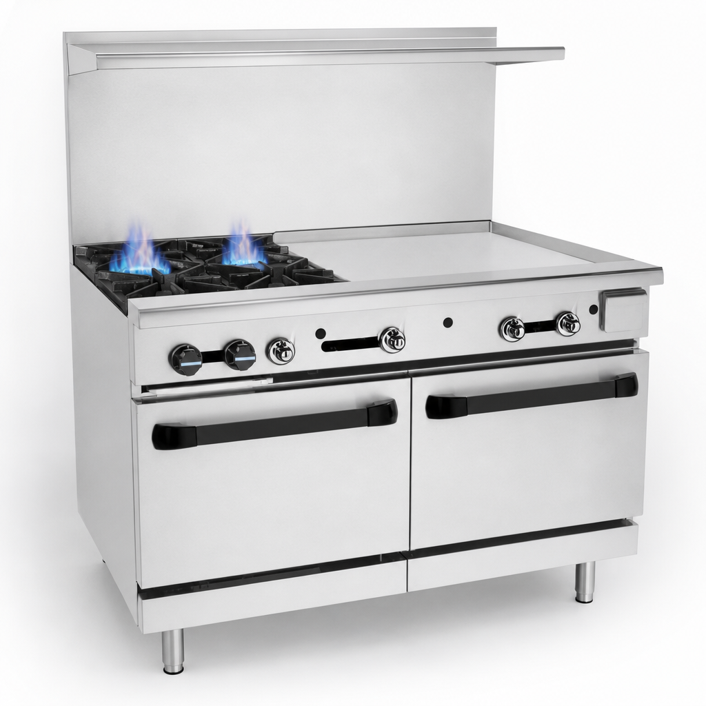 Two Open Burners
