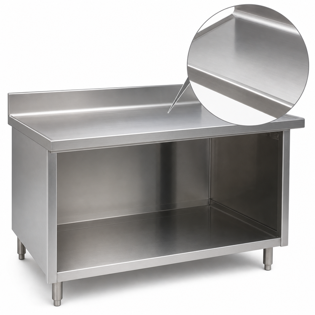 14-Gauge 304 Stainless Steel Top