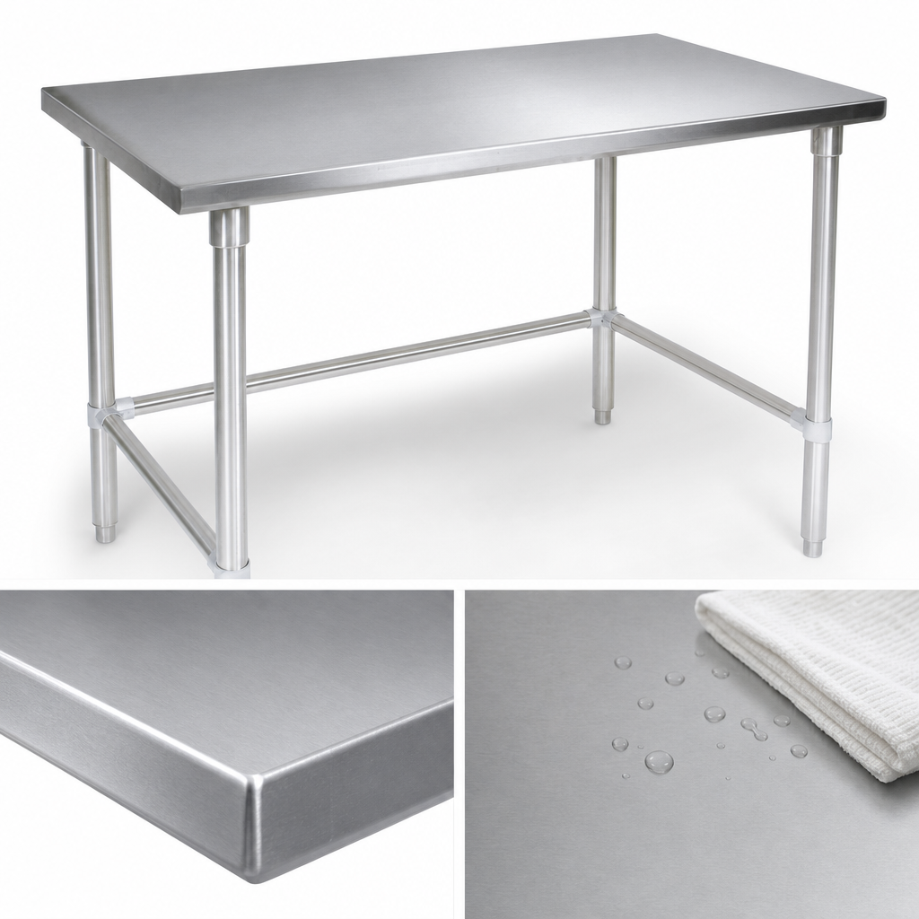 16 Gauge Stainless Steel Top